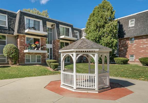 Gazebo In Courtyard at Cedar Park Apartments, Troy, NY