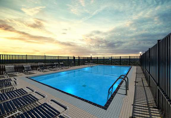 Poolside Relaxing Area at CityView on Meridian, 3801 N. Meridian St, Indianapolis, IN 46208