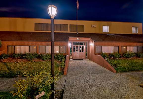 Main Entrance at WOODSIDE VILLAGE, West Covina, CA