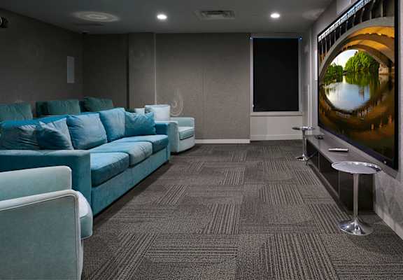 Media Room at Churchill, Minneapolis, Minnesota