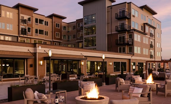 Outdoor Patio at Harbor Heights, Olympia, Washington