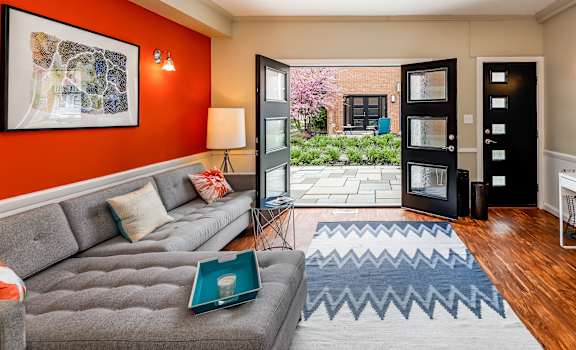 Well Lit Living Room at Heritage Apartments, Columbus, Ohio