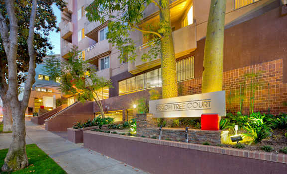 Exterior 3/4 angle of an apartment building