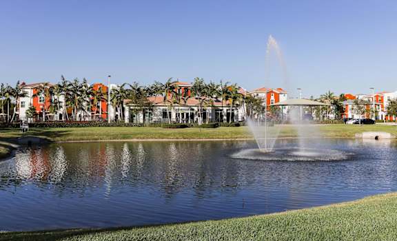 East Village Apartments in Davie, Florida lake slider
