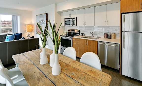 Tile Backsplash in specific apartments