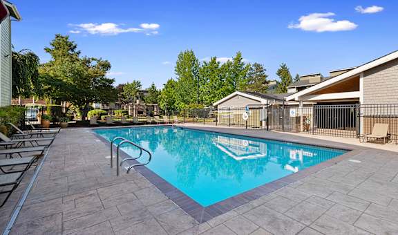 the swimming pool at our apartments