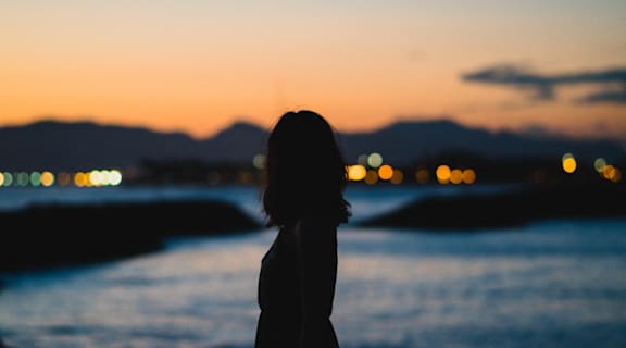 Stock photo of someone in silhouette