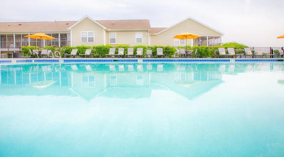 Pool at Crosstimbers Apartments in Morrisville