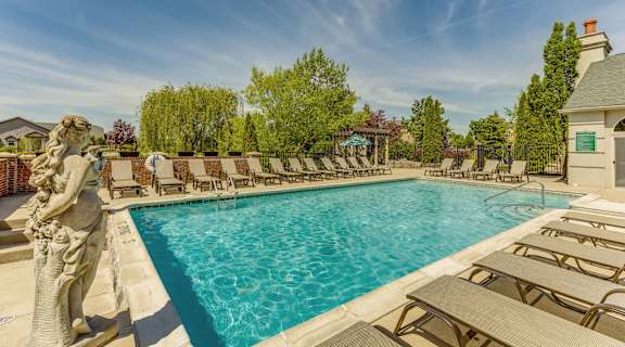One of two pools at Aspen Lakes Estates