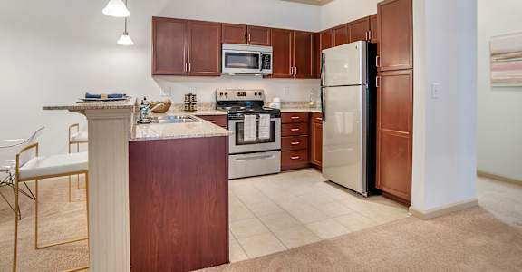Gourmet Kitchen at Broadstreet at EastChase Apartments, Montgomery, AL 36117