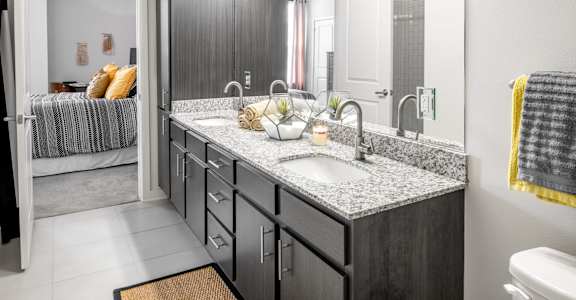 Bathroom area with vanity at Robley Place, Lafayette, LA, 70503