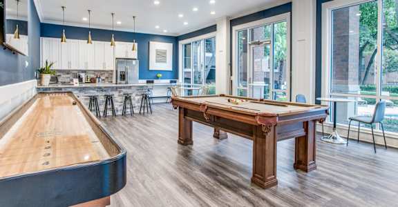 clubhouse with pool table