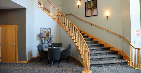 Clubhouse Staircase at Hearthstone Apartments and Townhomes, Apple Valley, MN, 55124