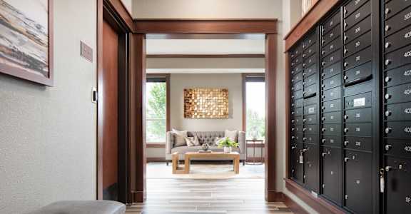 Locker Room at Victoria Park and V2 Apartments, St. Paul, MN, 55102