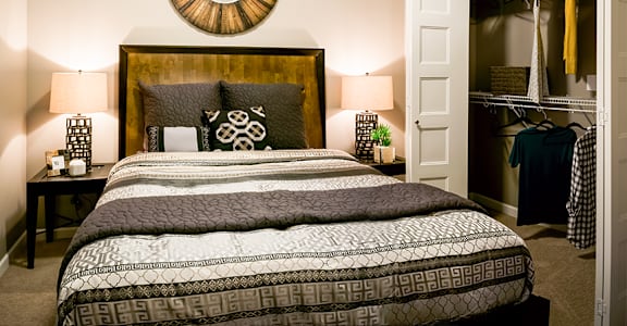 Bedroom Interior at Victoria Park and V2 Apartments, St. Paul