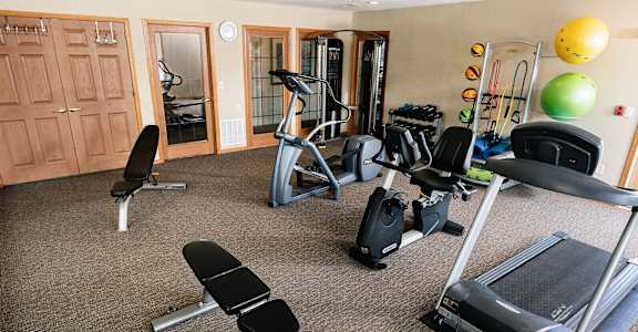 Remodeled fitness center available 24-hours for residents of The Sanctuary