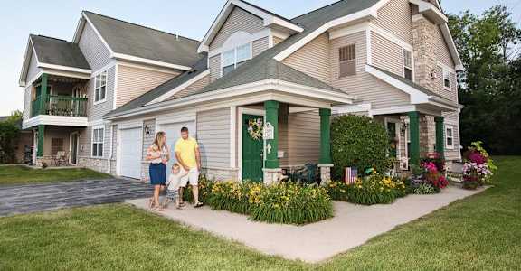 Attached garage available at the Sanctuary