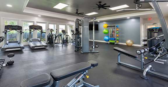 Large Fitness Center at The Courts at Fair Oaks, Fairfax, VA