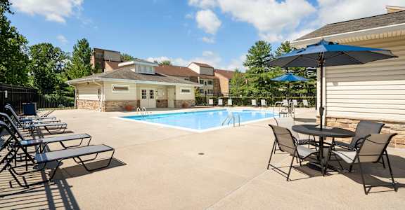 Swimming Pool With Relaxing Sundecks at The Apartments at Elmwood Terrace, Maryland, 21702