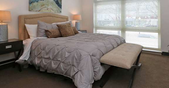 Look Inside a Bedroom at Parkside on Adams Roslindale MA Apartments