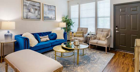 Spacious Living Room at The Villas at Germantown, Memphis, TN, 38125