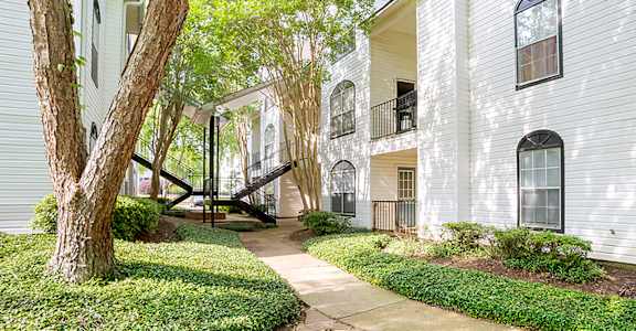 Exterior walk area at Crosswinds, Pearl, MS