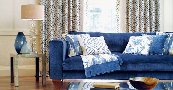 Blue sofa
