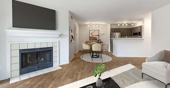 Living And Kitchen at The Apartments at Tamar Meadow, Columbia, Maryland