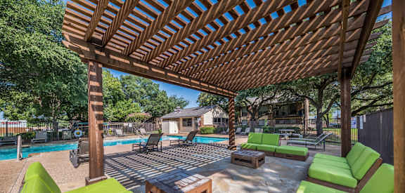 Poolside Relaxing Area,at Westdale Hills, Euless Texas