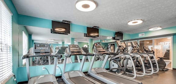 apartment complex with fitness center