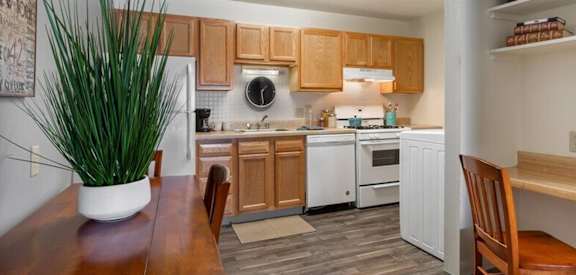 spacious kitchen in Indian Springs apartments