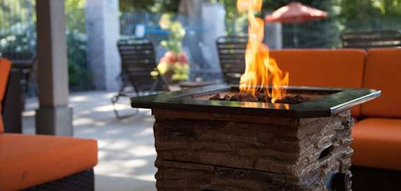 Spring Lake MI apartments with firepit