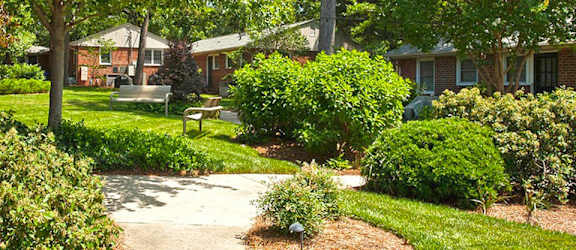 Sun Porch Courtyard at Glen Lennox Apartments, Chapel Hill, NC, 27514