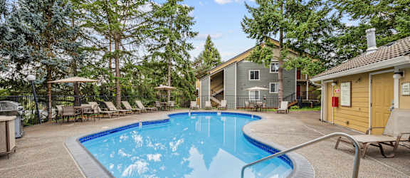 our apartments showcase a swimming pool