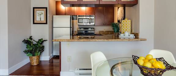kitchen and table