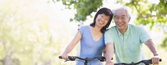 stock image- Seniors, Bicycles