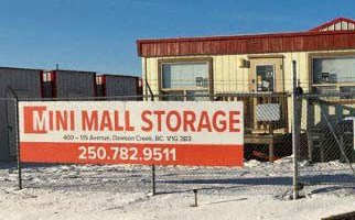 A storage facility called Mini Mall Storage is located at 1500 W 15th Ave, Vancouver, BC, V6T 2J3.