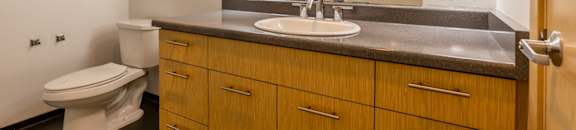 modern bathroom finishes at Mural, Seattle, WA 98116