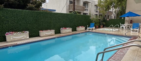 Apartment Building in Los Angeles Westwood Swimming Pool