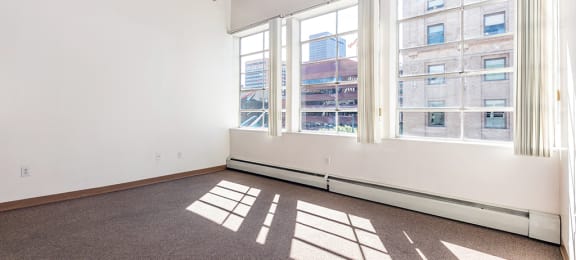 Bright Picture Windows at Mercantile Housing, Denver, CO, 80202
