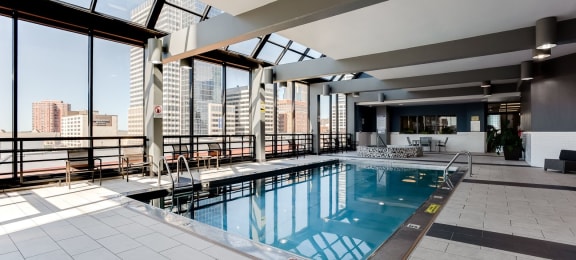 Indoor Pool and Spa at Bolero Flats Apartments, Minneapolis, Minnesota