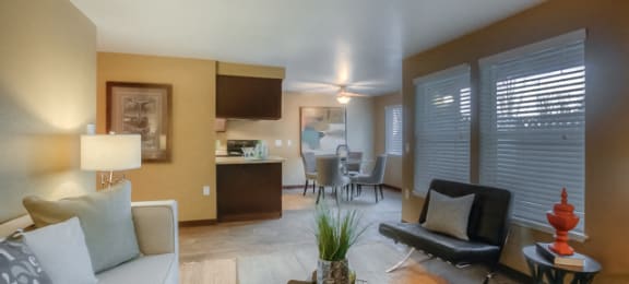 Modern Living Room at Parkside Apartments, Gresham, OR, 97080