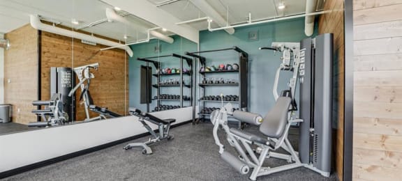 Fitness Center With Updated Equipment at Maven Apartments, Burnsville, MN, 55337