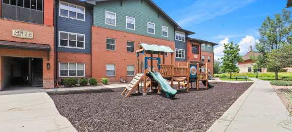 our apartments offer a playground for your little ones at Switchback on Platte Apartments, Littleton, Colorado