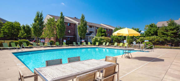 Pool and Sun Deck at Rosemont Square, Massachusetts, 02368
