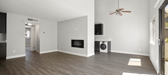 Open Living Room and Kitchen at Brody Terrace Apartments