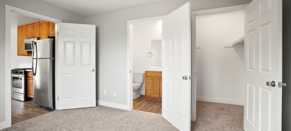 Master Bedroom with Bathroom and Walk-In Closet