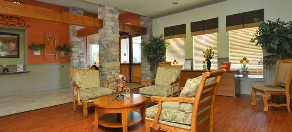 Community clubhouse area at The Life at Brighton Estates