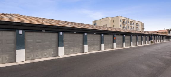 Apartment building garages at Ascent North Scottsdale, Phoenix, AZ
