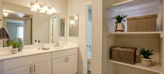 master bathroom vanity at The Vintage Apartments, Arizona, 85710